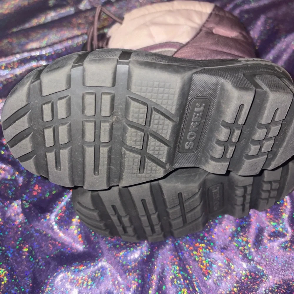 Kids Purple Sorel Snow Boots